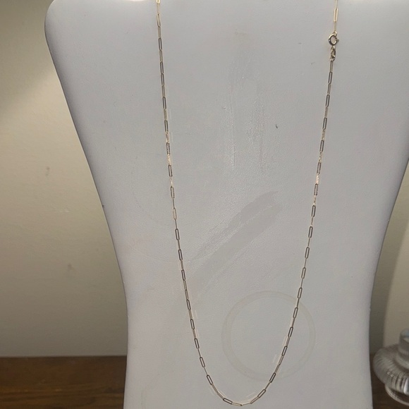 Jewelry - PAPERCLIP CHAIN, 10K YELLOW GOLD, 20”L